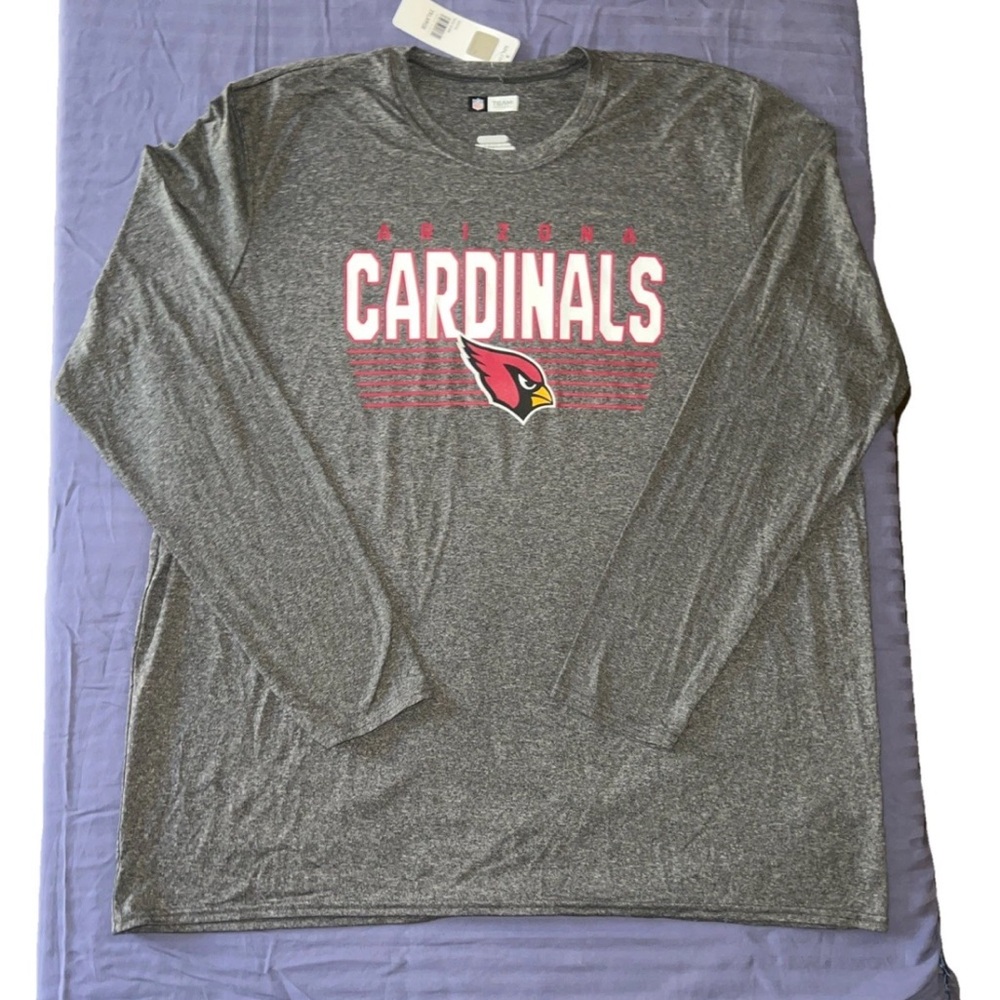 NWT Arizona Cardinals T-Shirt Men's XXL NFL Team Apparel NFC Long Sleeve Tee